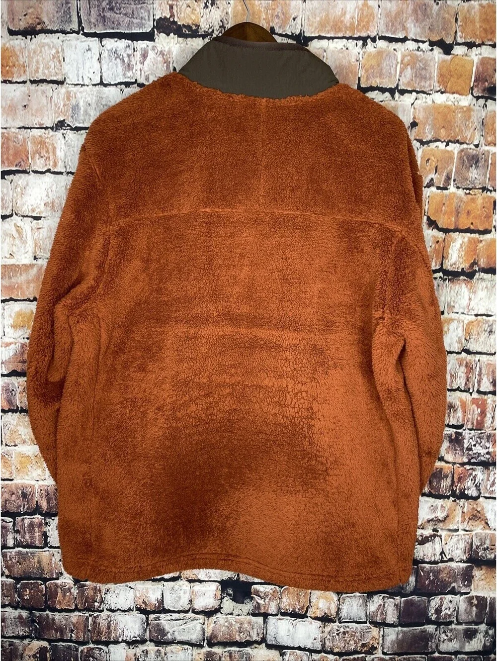 North Face Campshire Full Zip Sherpa Heavy Fleece Jacket Mens XL X-Large Orange
